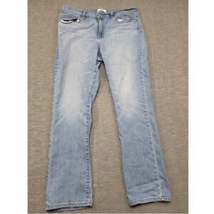 Denizen from Levis High Rise‎ Straight Jeans Light Wash Blue Size 16M W33 L32